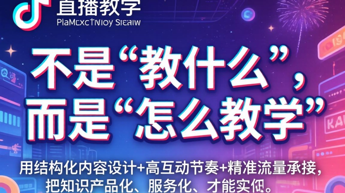 抖音直播教学怎么做才能吸引学员