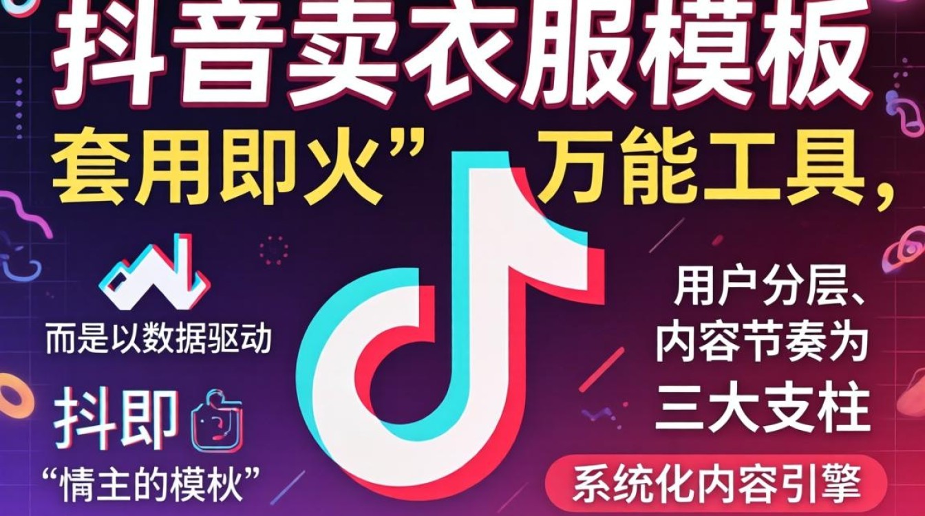 抖音卖衣服模板怎么弄