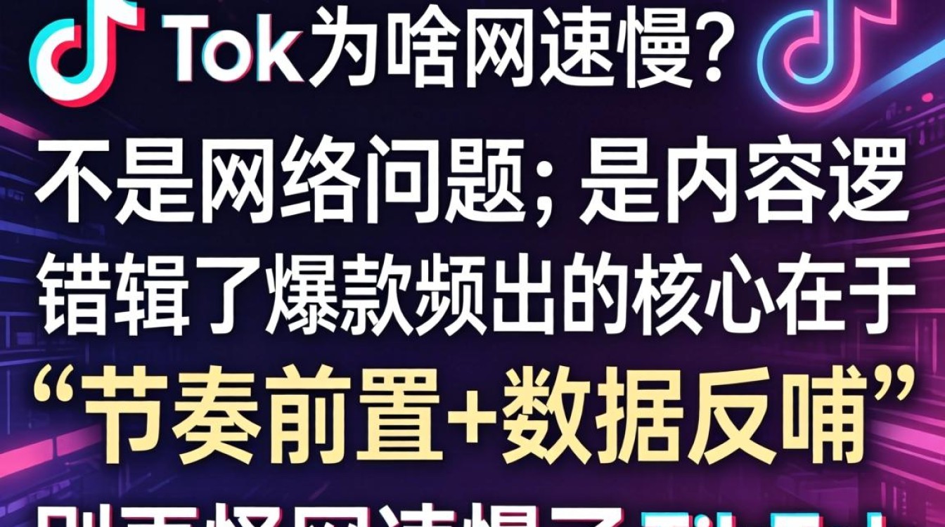 TikTok网速慢原因及内容创作技巧