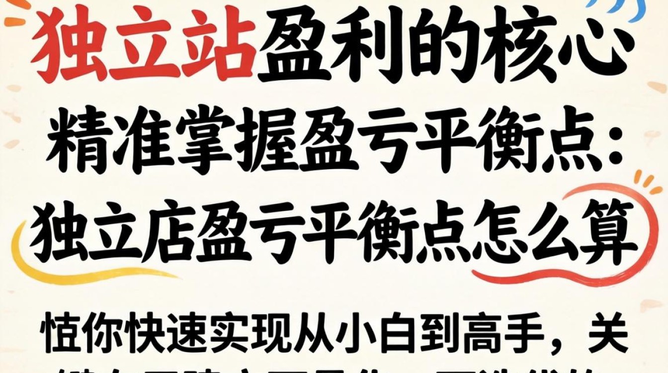 独立站盈亏平衡点计算公式