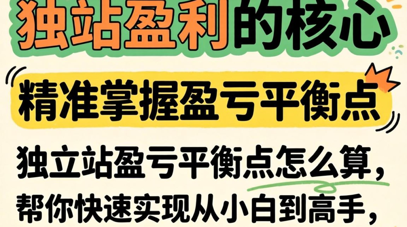 独立站盈亏平衡点计算公式