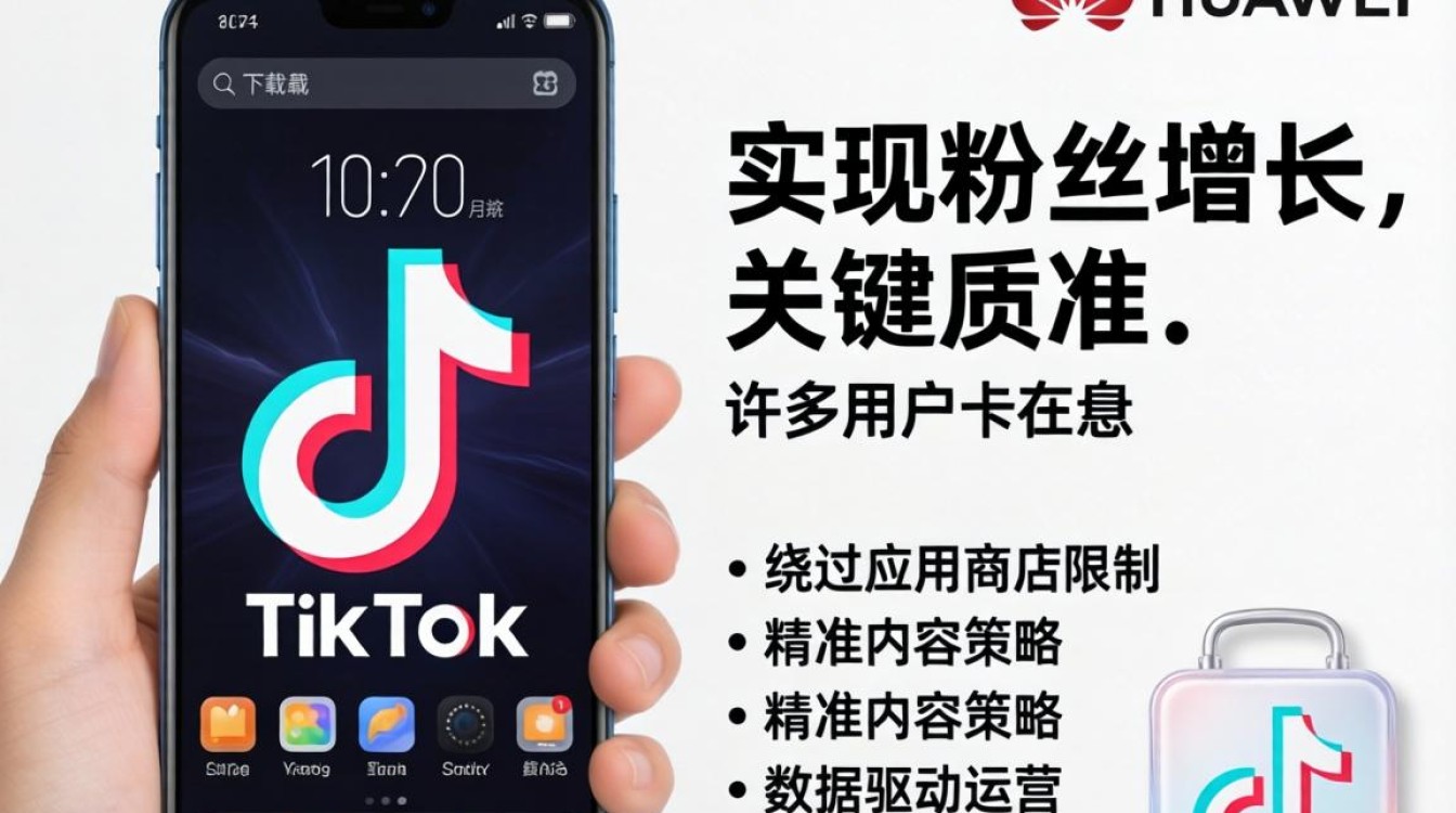 TikTok华为下载安装教程粉丝增长运营秘籍