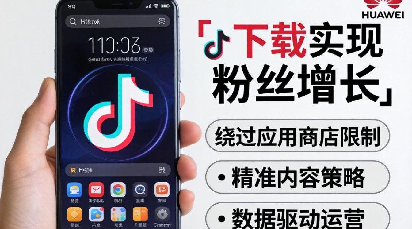 TikTok华为下载安装教程粉丝增长运营秘籍
