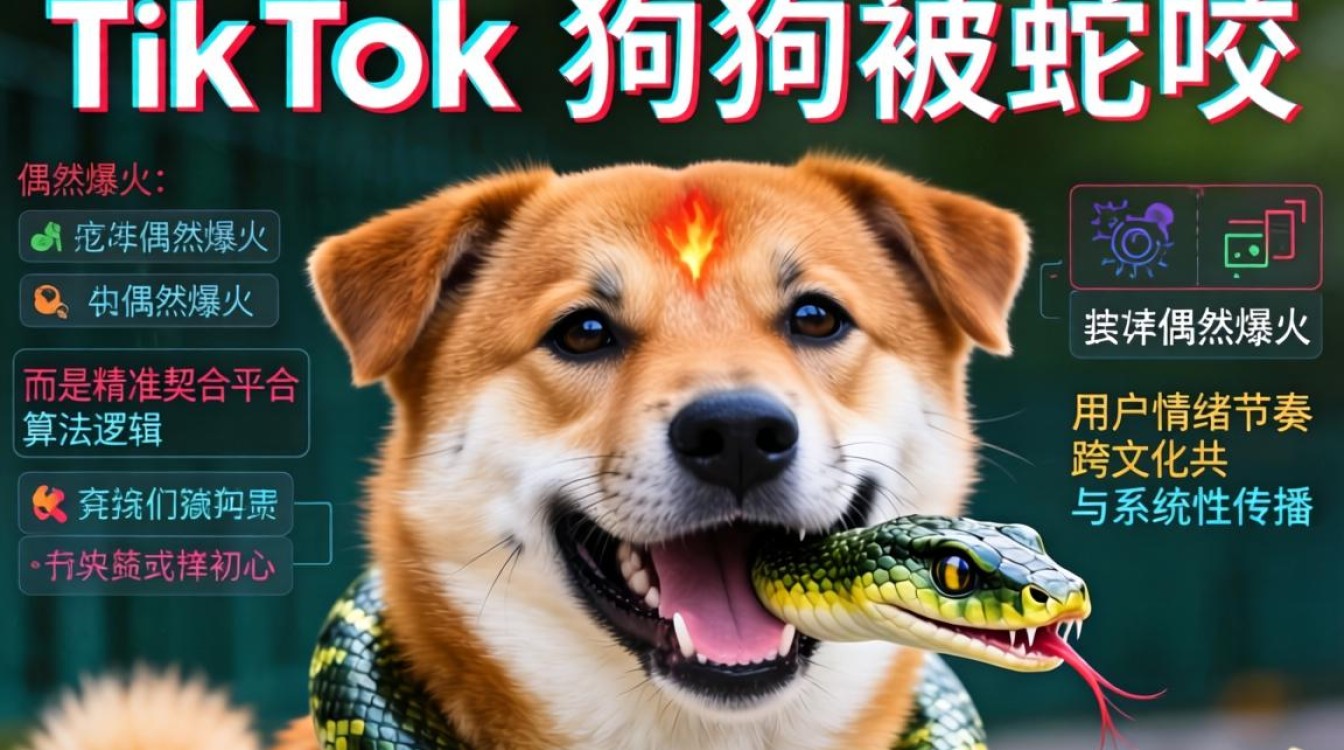 TikTok狗狗被蛇咬爆火原因是什么
