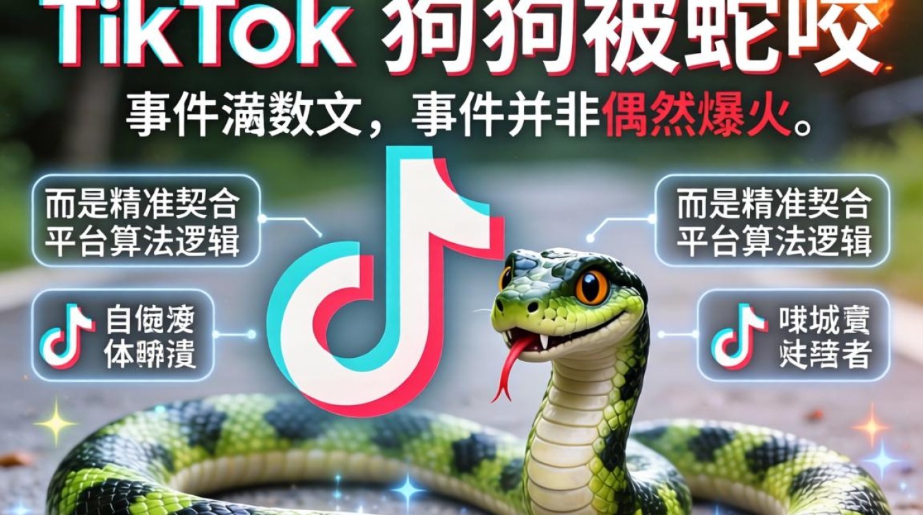 TikTok狗狗被蛇咬爆火原因是什么