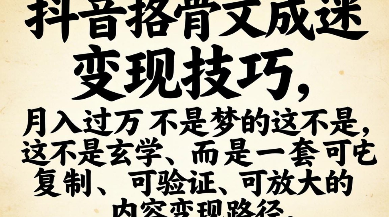 TikTok甲骨文成迷变现技巧