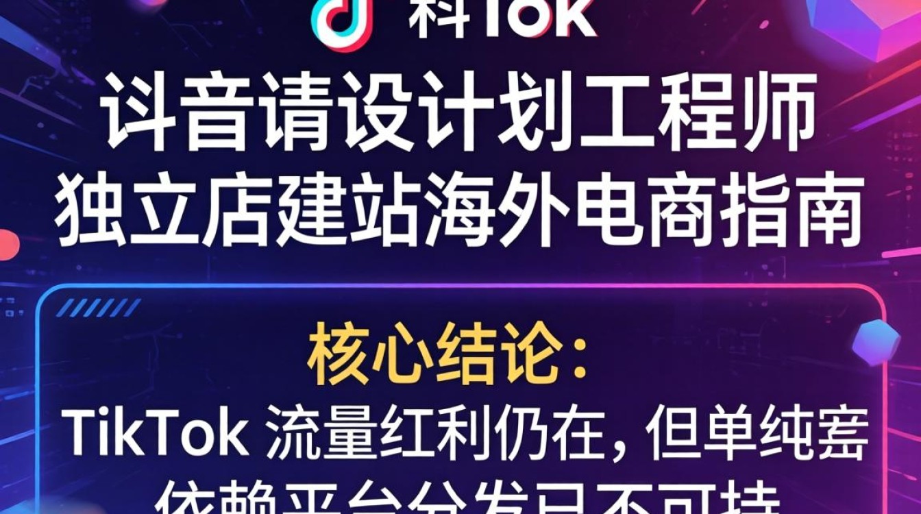 TikTok计划工程师独立站建站海外电商指南