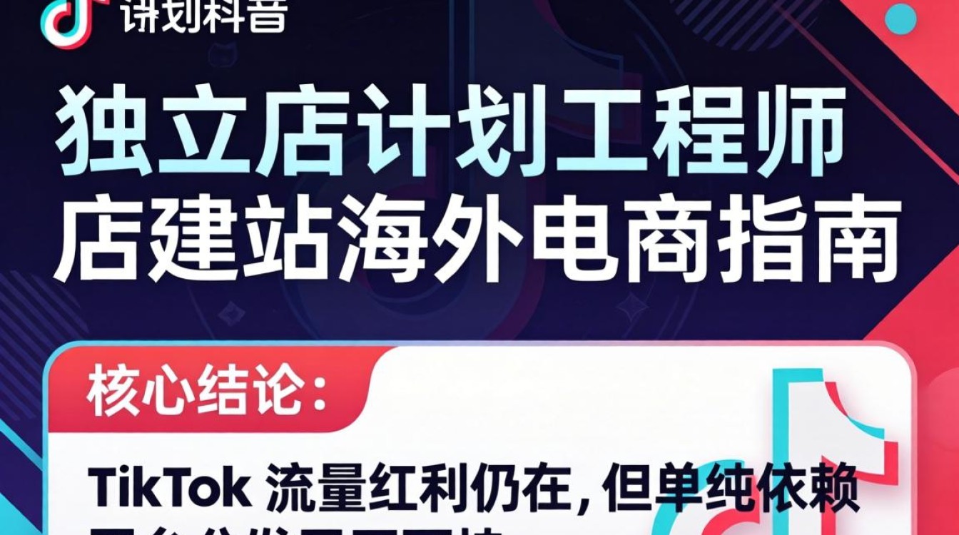 TikTok计划工程师独立站建站海外电商指南