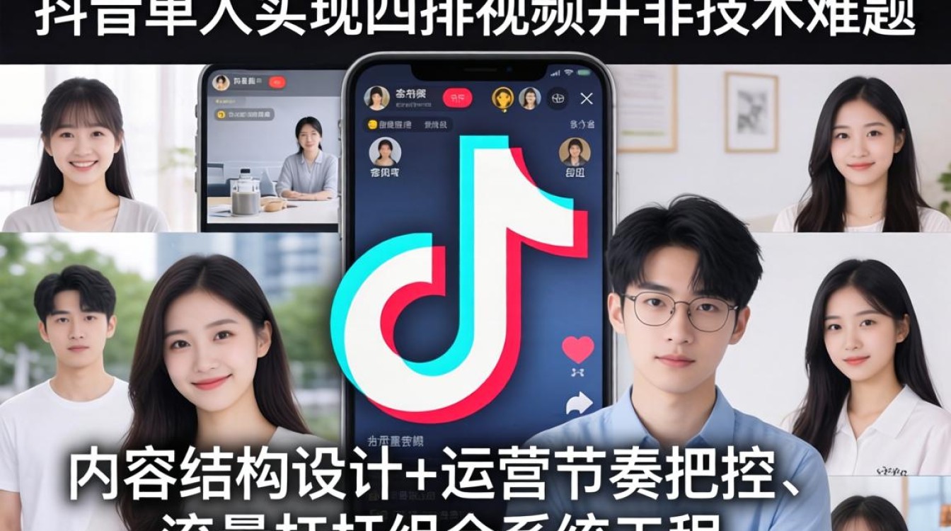 抖音单人开四排视频的运营方法论和实操步骤