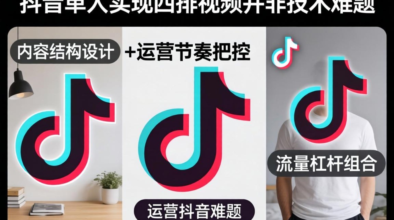 抖音单人开四排视频的运营方法论和实操步骤