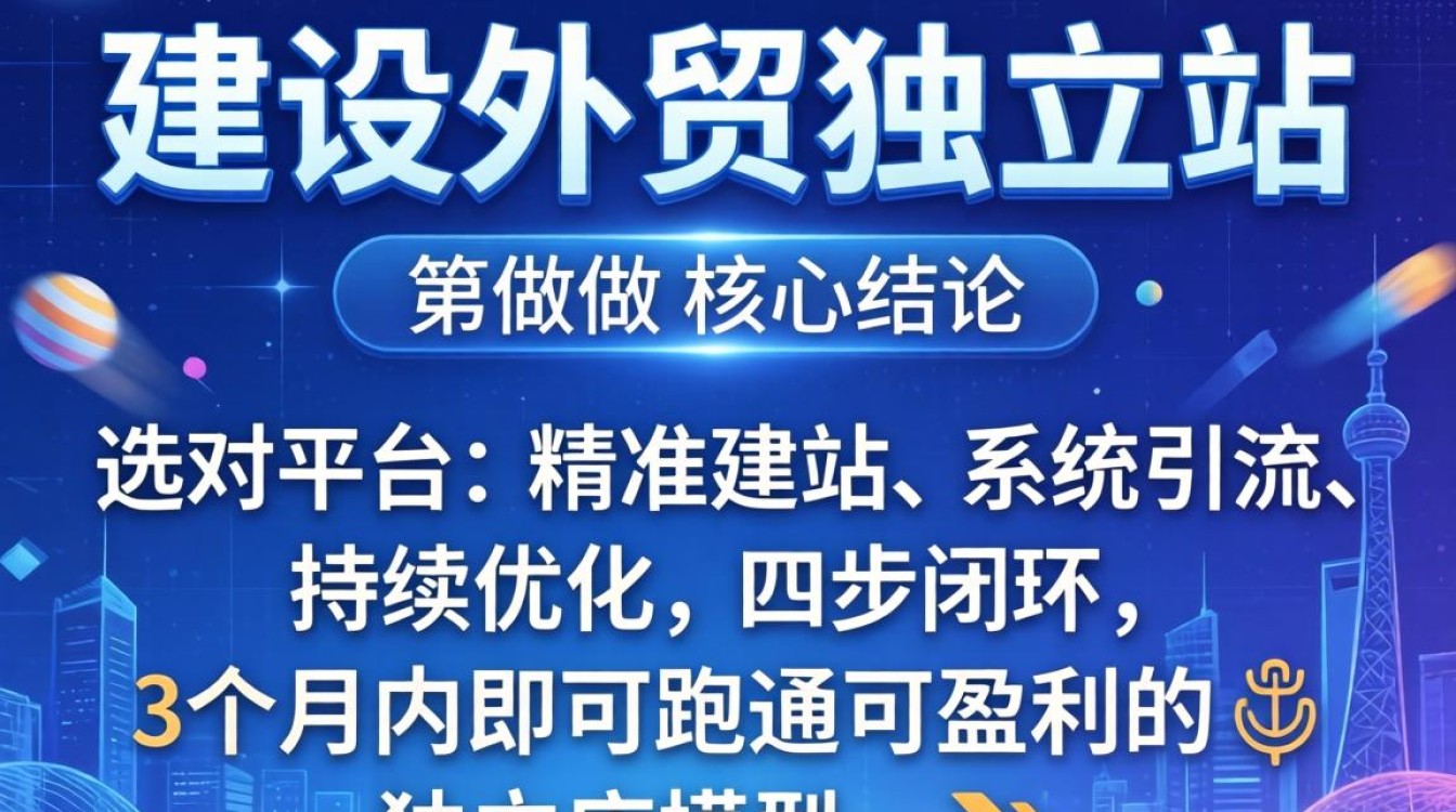 外贸独立站建站流程实战教学快速掌握技能