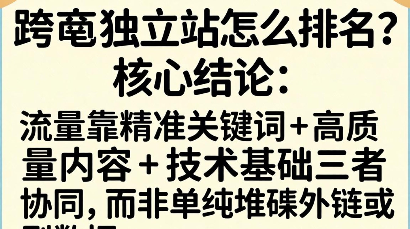跨境电商独立站怎么排名