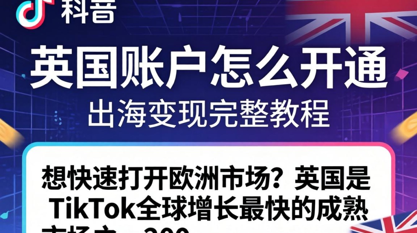 TikTok英国账号注册出海变现全流程
