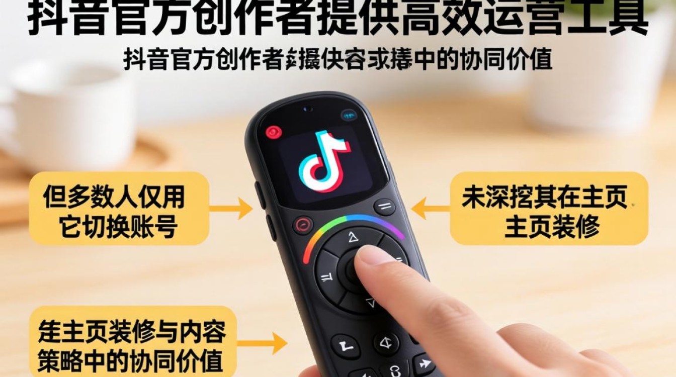 抖音手指遥控器使用方法及账号主页装修优化技巧