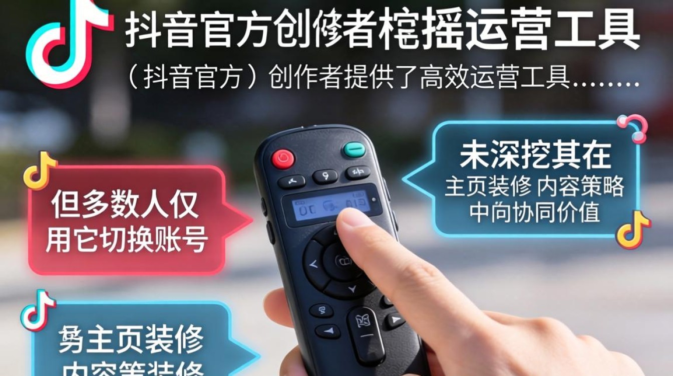 抖音手指遥控器使用方法及账号主页装修优化技巧