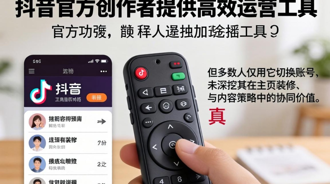 抖音手指遥控器使用方法及账号主页装修优化技巧