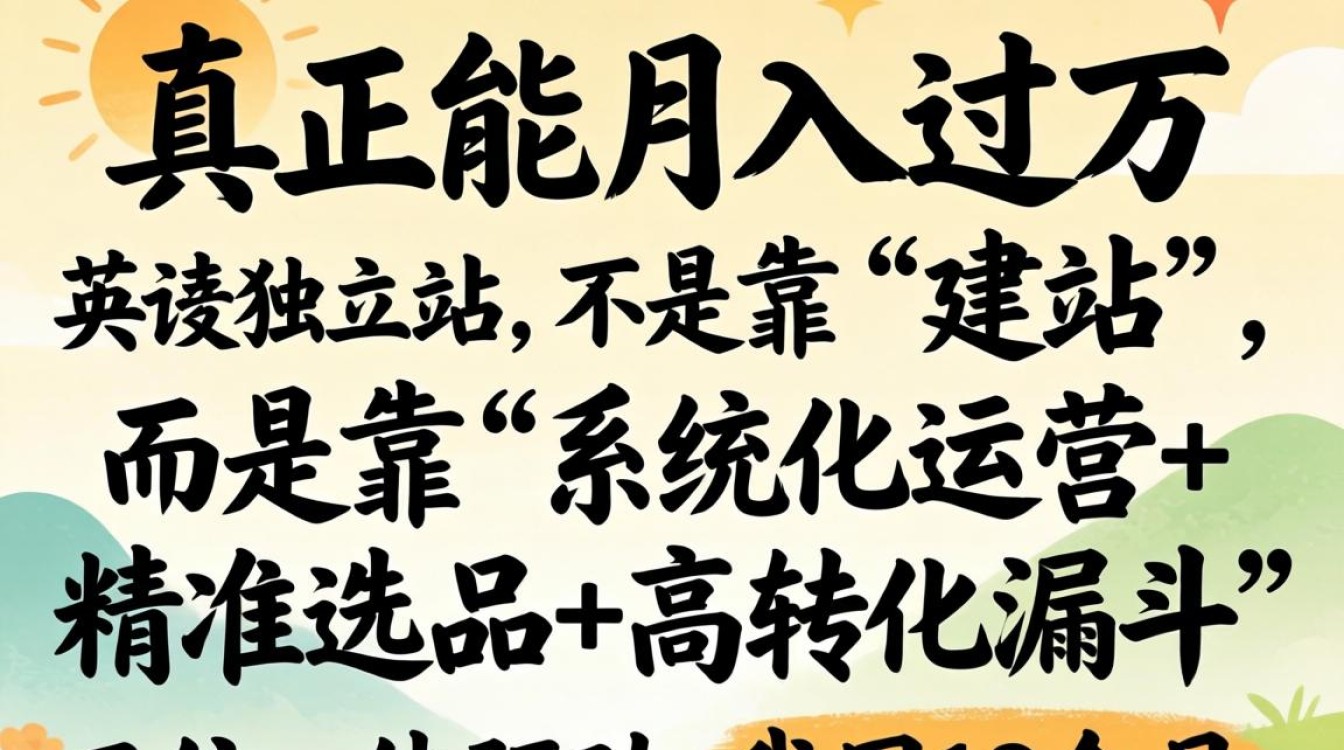 月入过万的独立站搭建与运营技巧