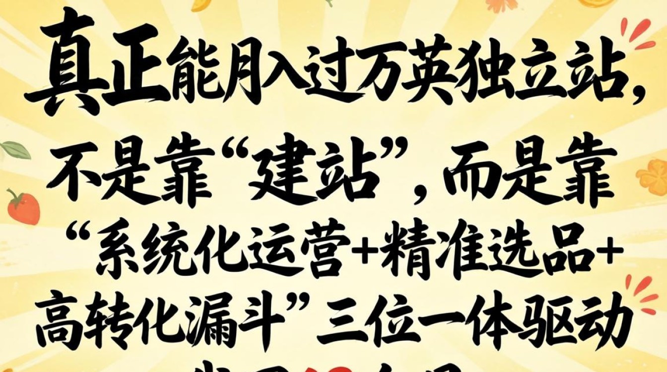 月入过万的独立站搭建与运营技巧