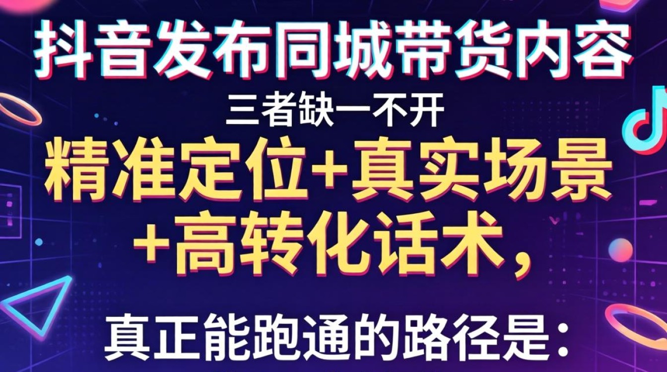 抖音同城带货话术与转化技巧