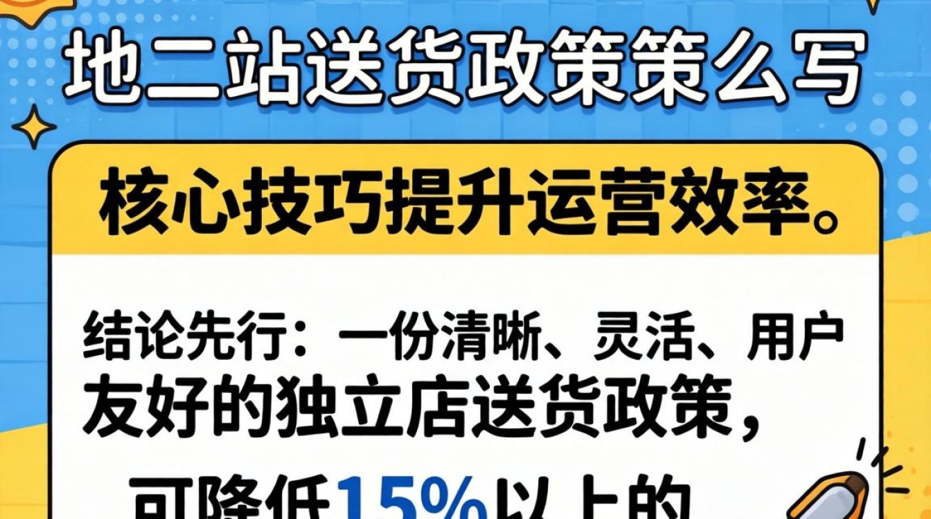 独立站送货政策模板与核心技巧