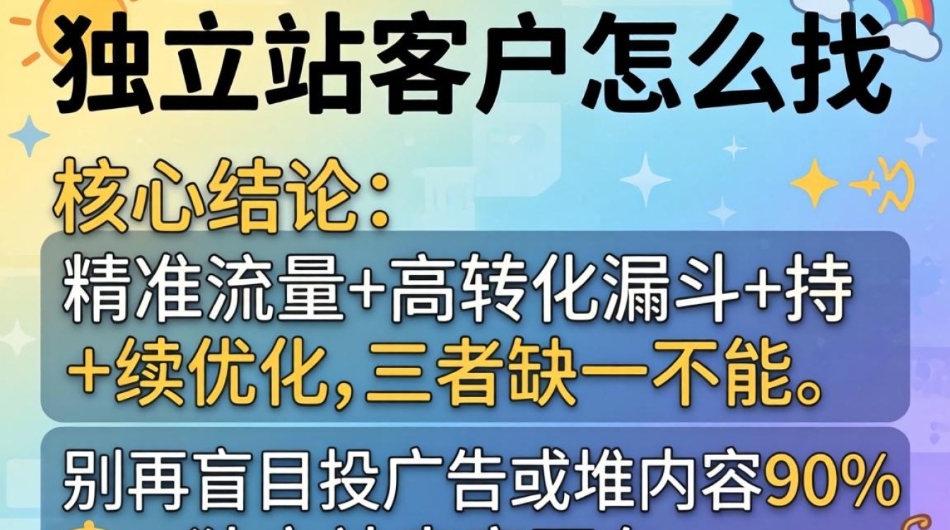 独立站的客户怎么找