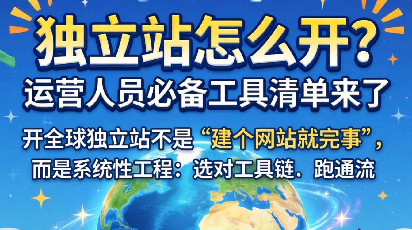 独立站开设全流程与运营必备工具