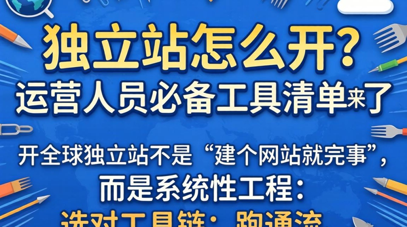 独立站开设全流程与运营必备工具