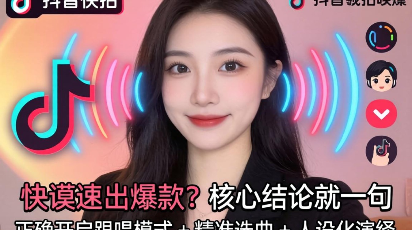 抖音快拍跟唱功能开启方法及爆款内容创作技巧