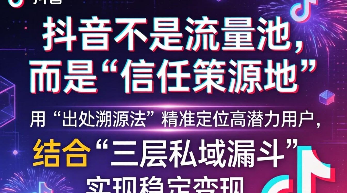 抖音私域运营稳定变现方法