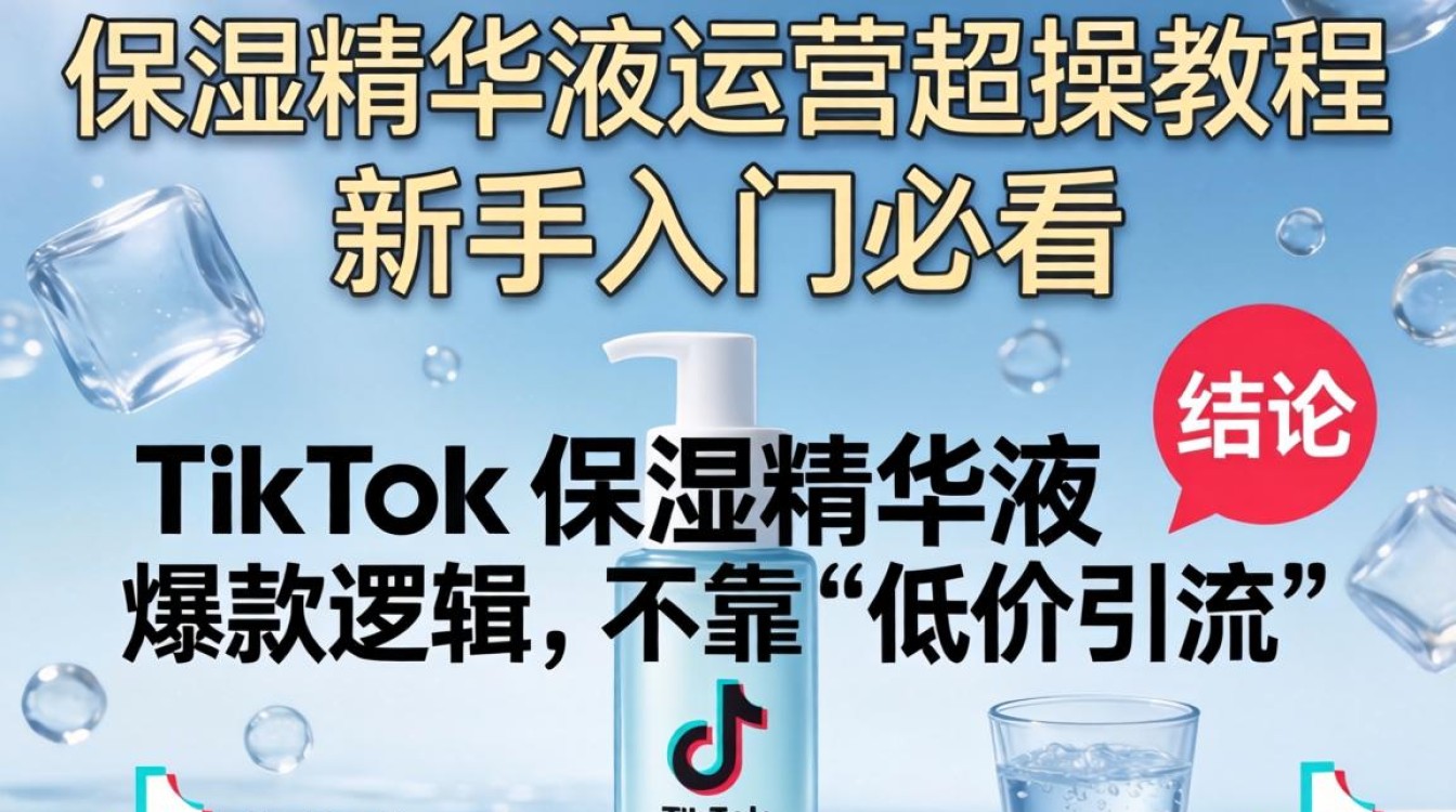 TikTok保湿精华液怎么运营