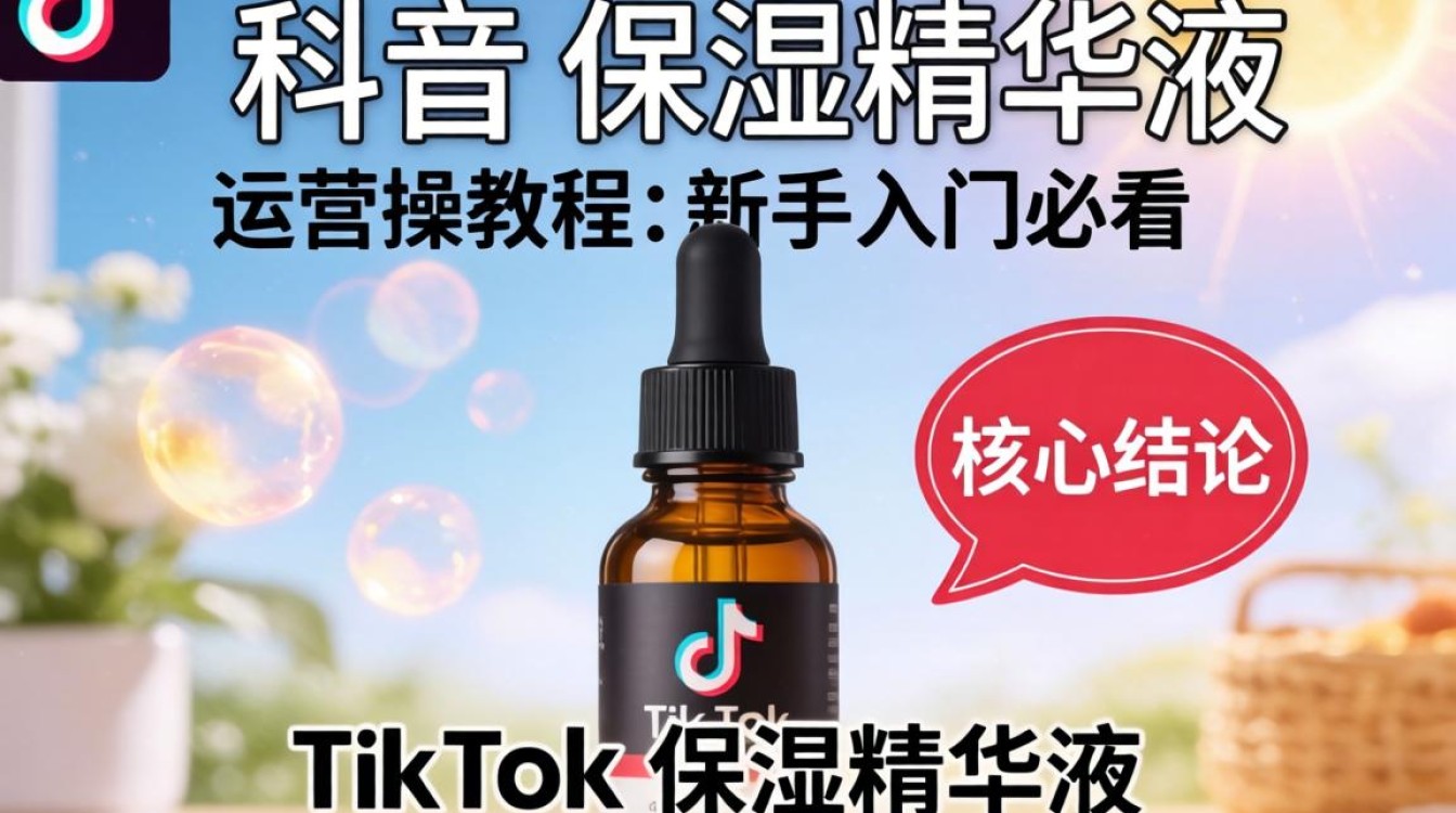 TikTok保湿精华液怎么运营