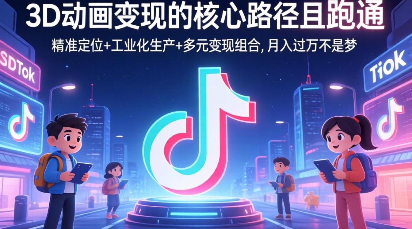 TikTok 3D动画怎么变现月入过万