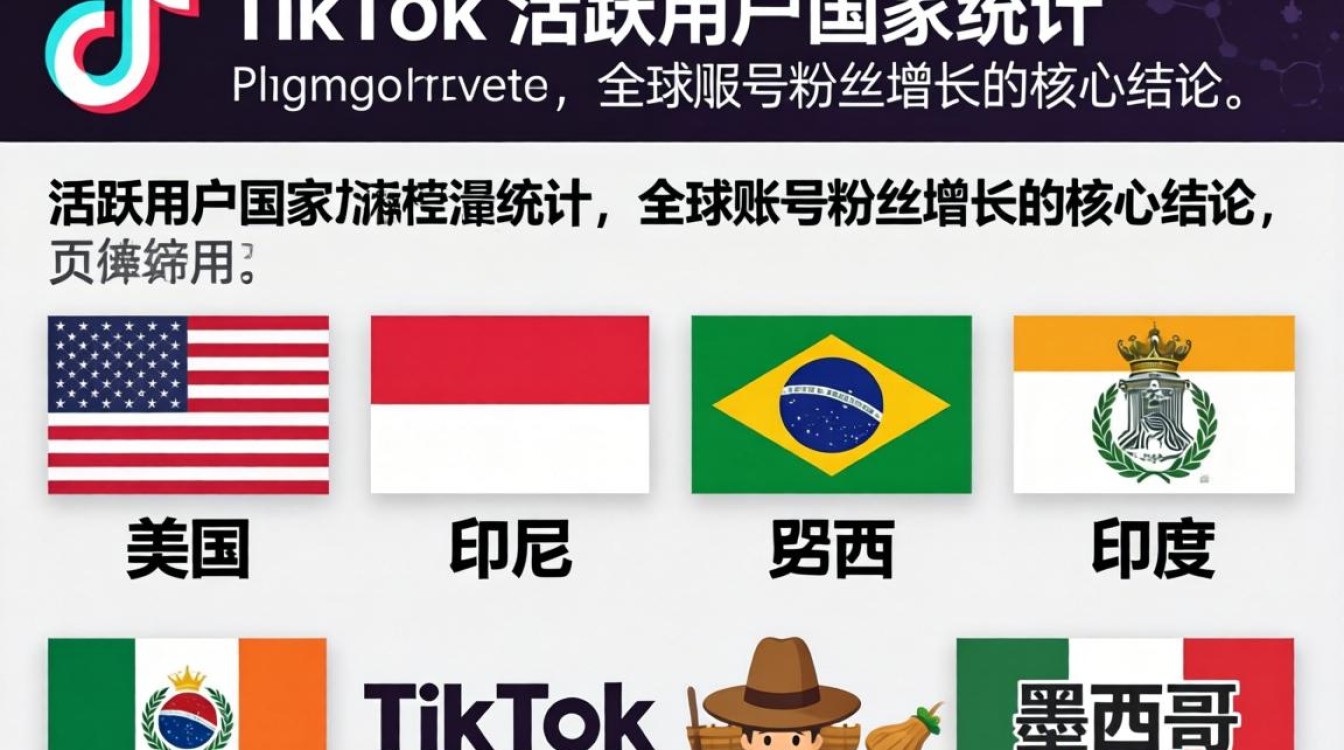 TikTok活跃用户国家有哪些