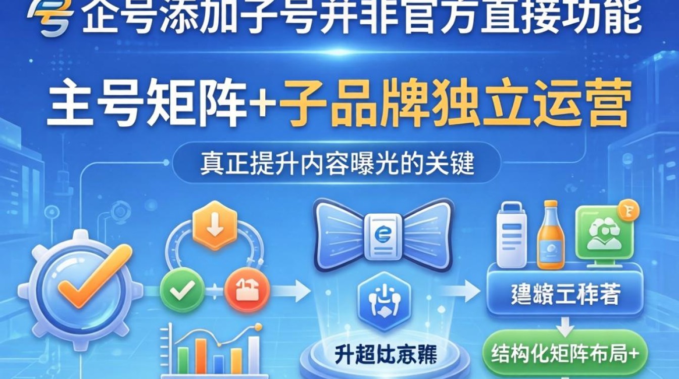 企业号添加子号提升内容曝光的机制是什么