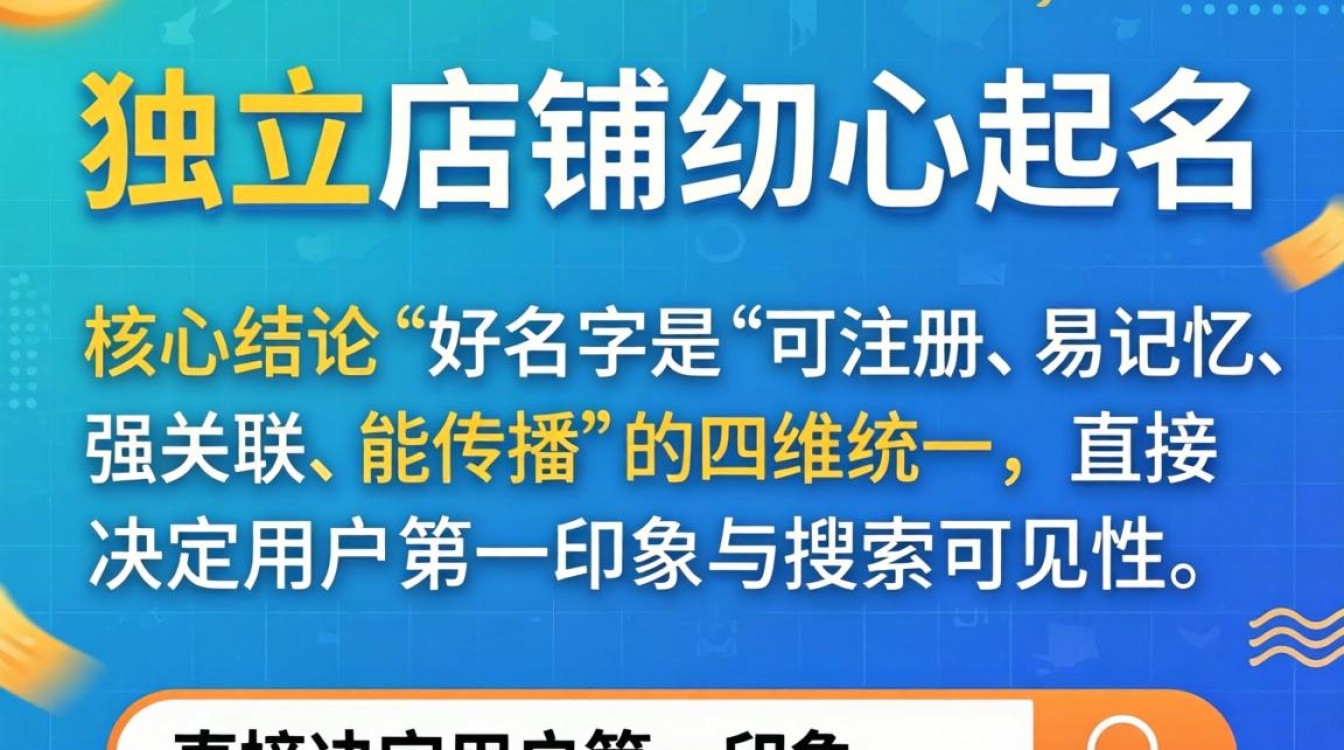 独立站店铺起名技巧与热门关键词