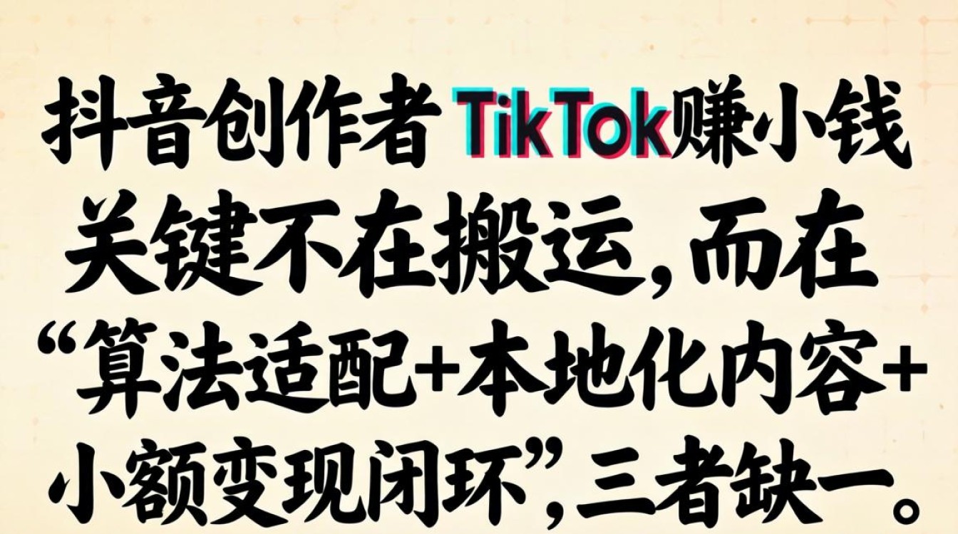 抖音怎么在TikTok挣小钱