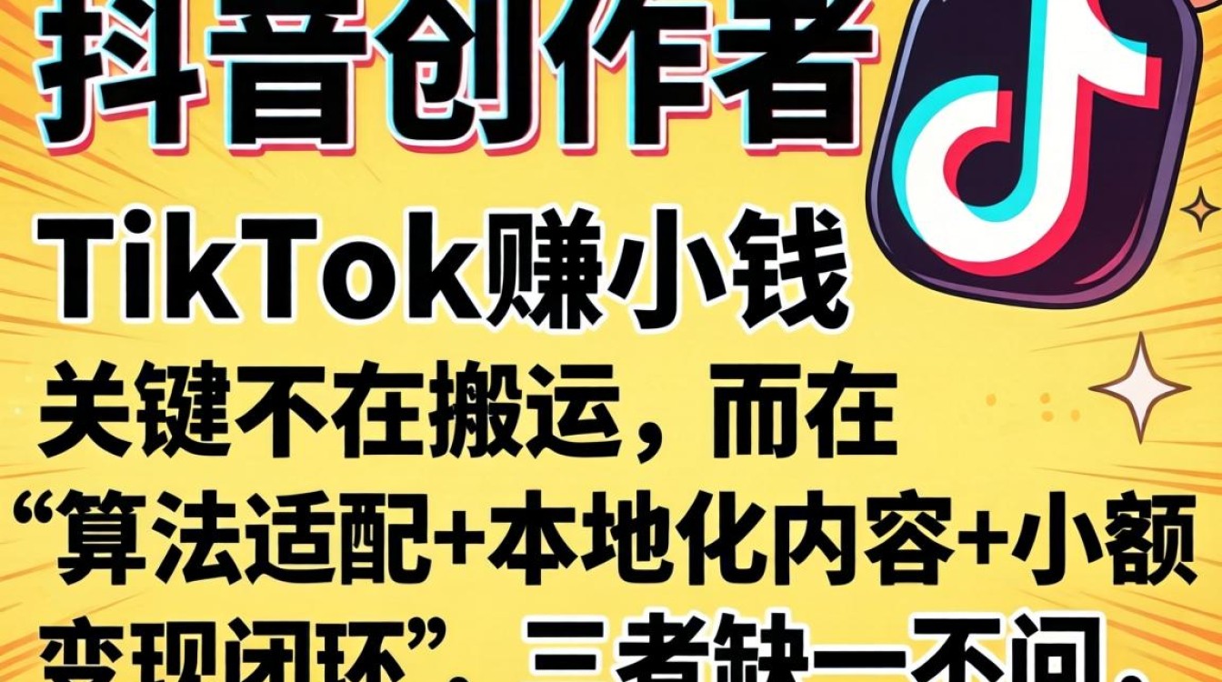 抖音怎么在TikTok挣小钱