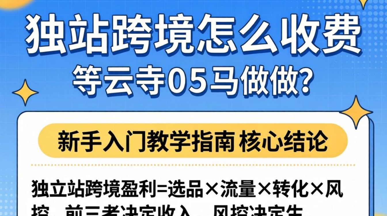独立站跨境怎么收费怎么做