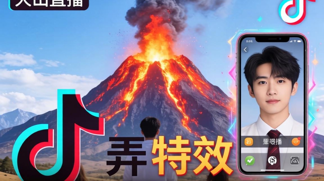 抖音火山直播怎么弄特效
