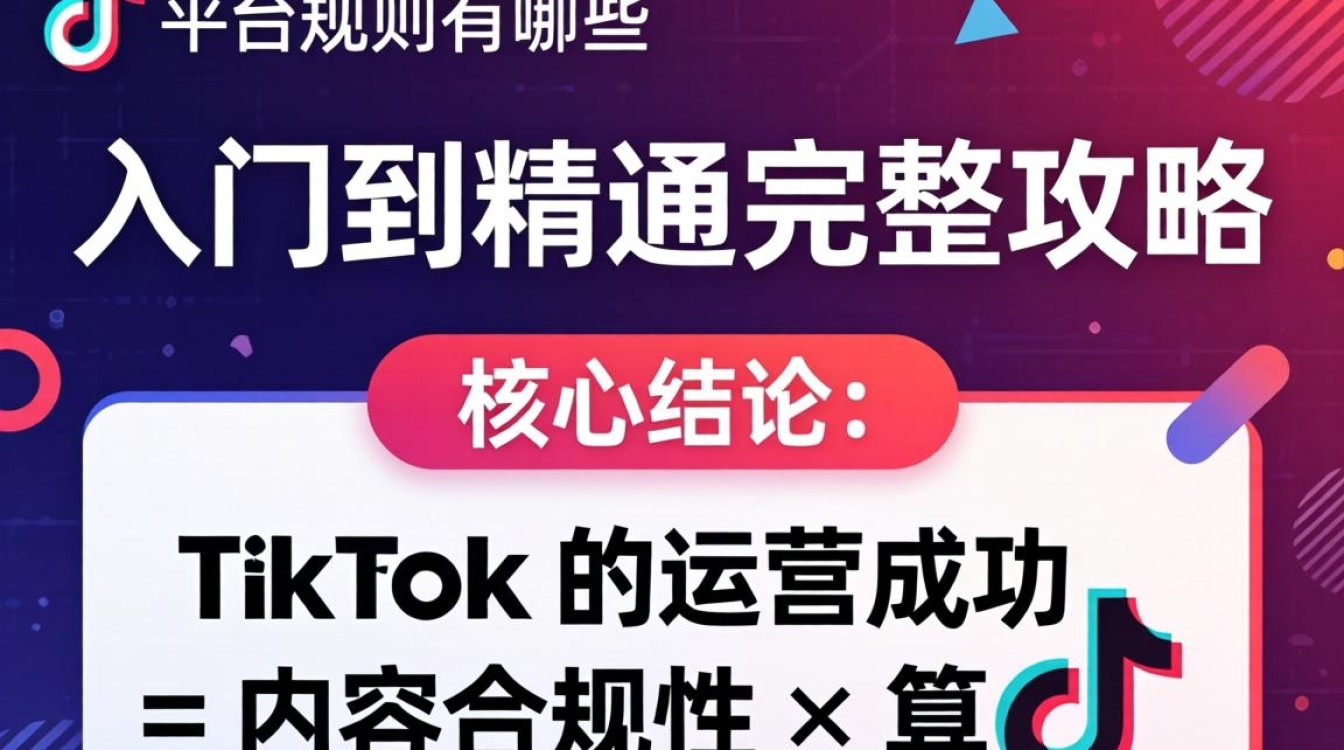 TikTok新手必知的完整平台规则攻略