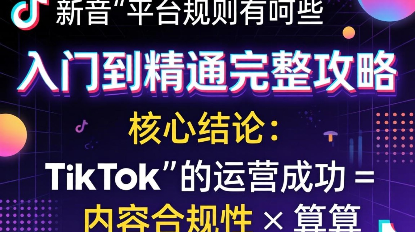 TikTok新手必知的完整平台规则攻略