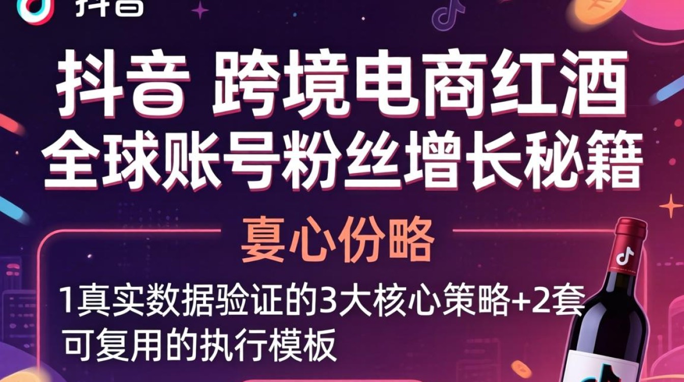 TikTok跨境电商红酒怎么快速涨粉