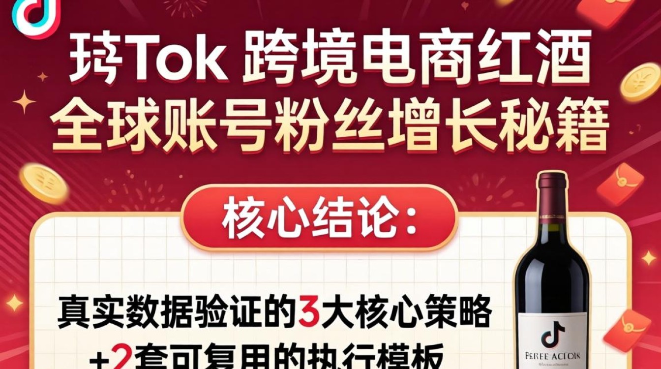 TikTok跨境电商红酒怎么快速涨粉