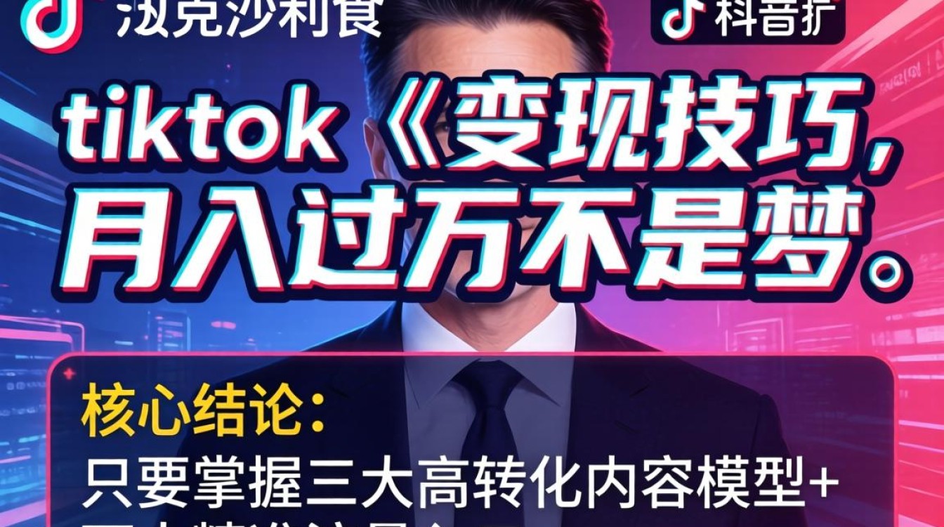 抖音杰克沙利文TikTok怎么变现月入过万