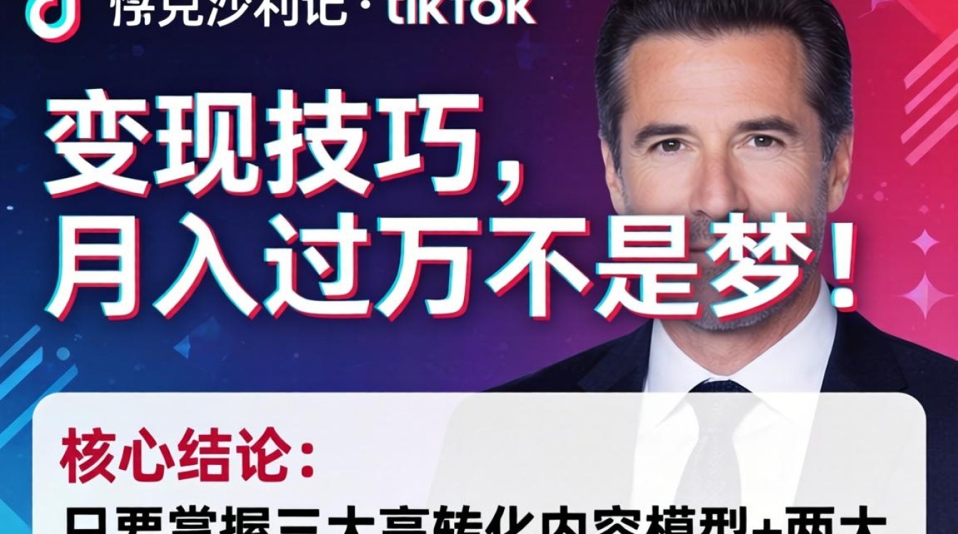 抖音杰克沙利文TikTok怎么变现月入过万