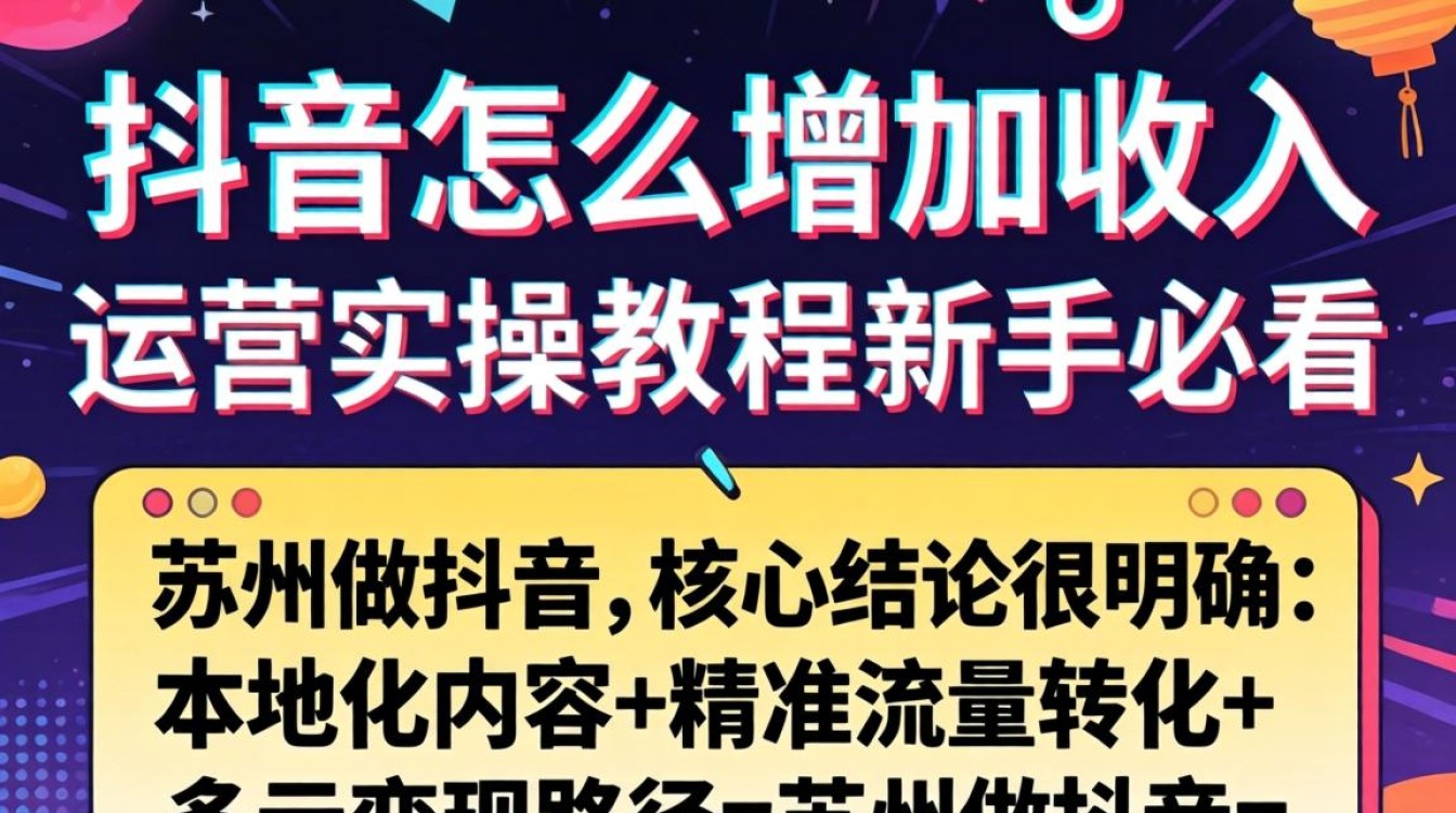 苏州抖音运营实操教程新手必看