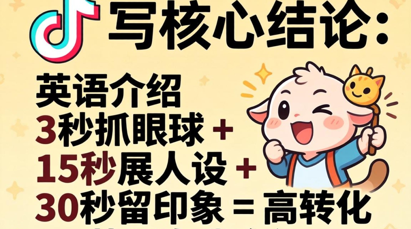 抖音英语自我介绍怎么写