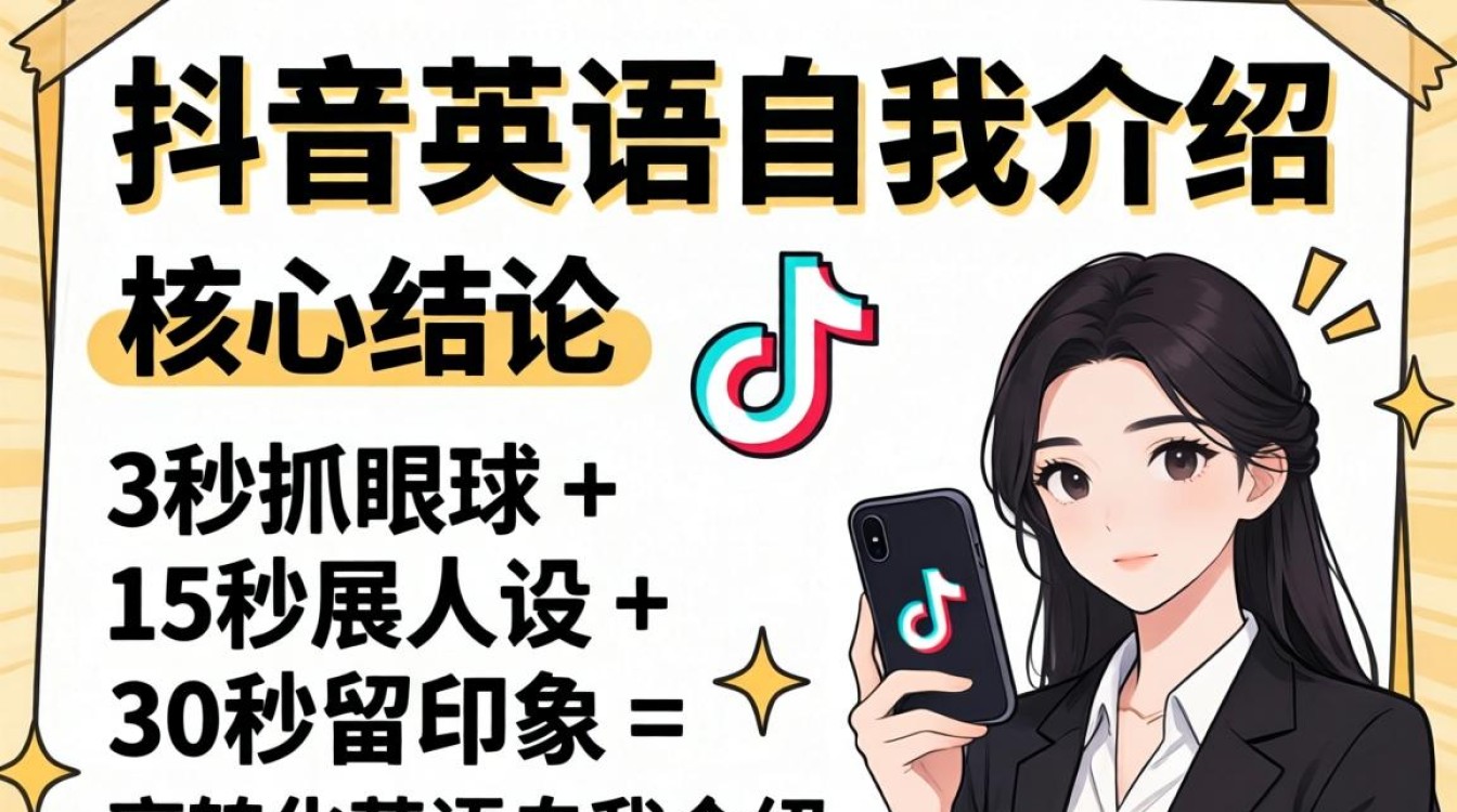 抖音英语自我介绍怎么写