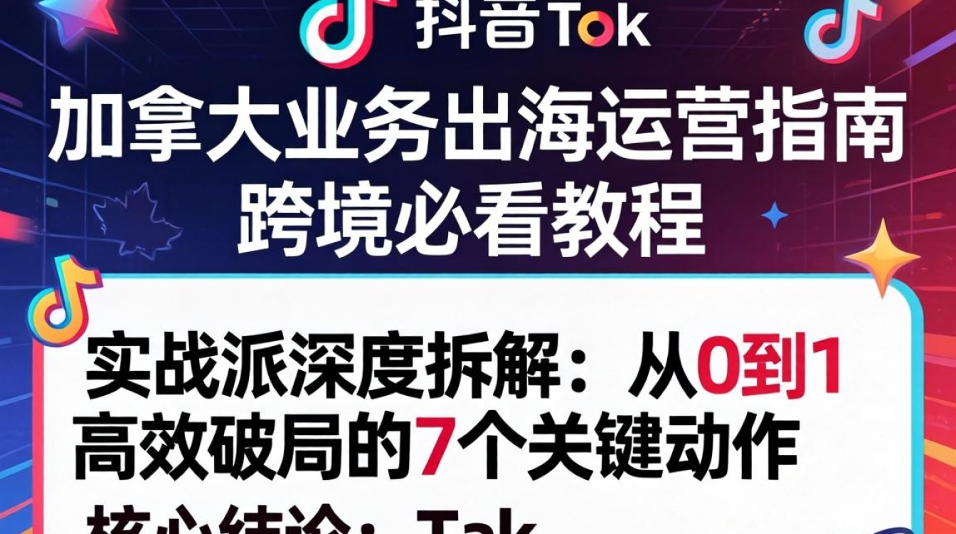 TikTok加拿大业务出海运营指南