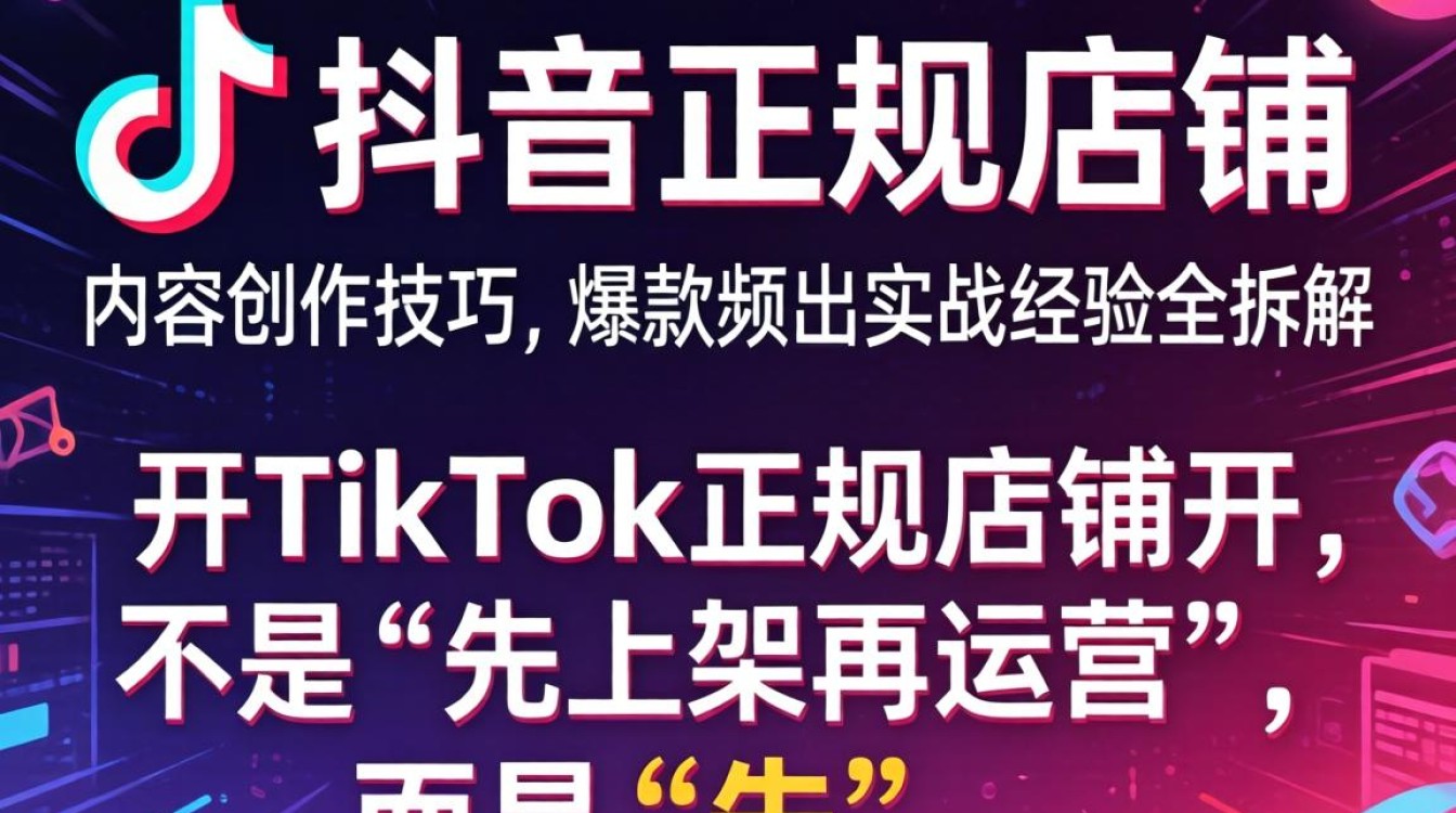TikTok正规店铺怎么开